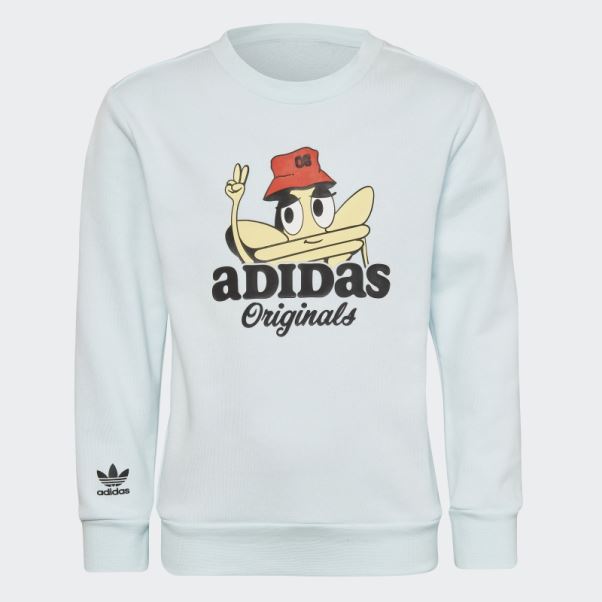 Adidas Originals Trèfle Crew Set Mode Bleu