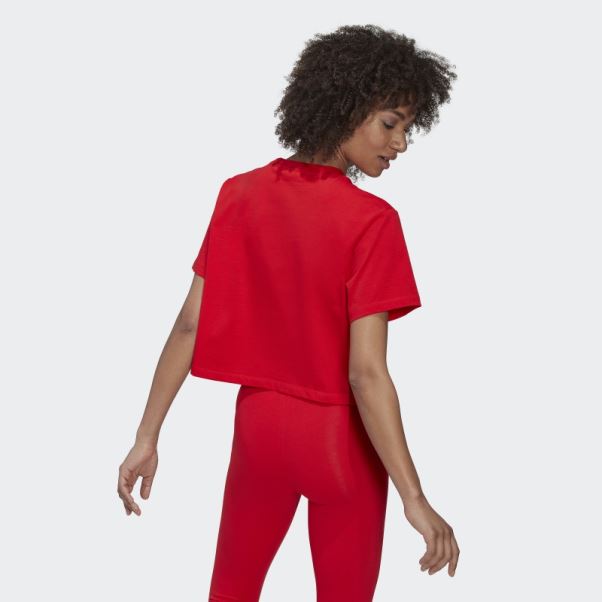 Adidas Crop Top Rouge