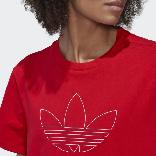 Adidas Crop Top Rouge