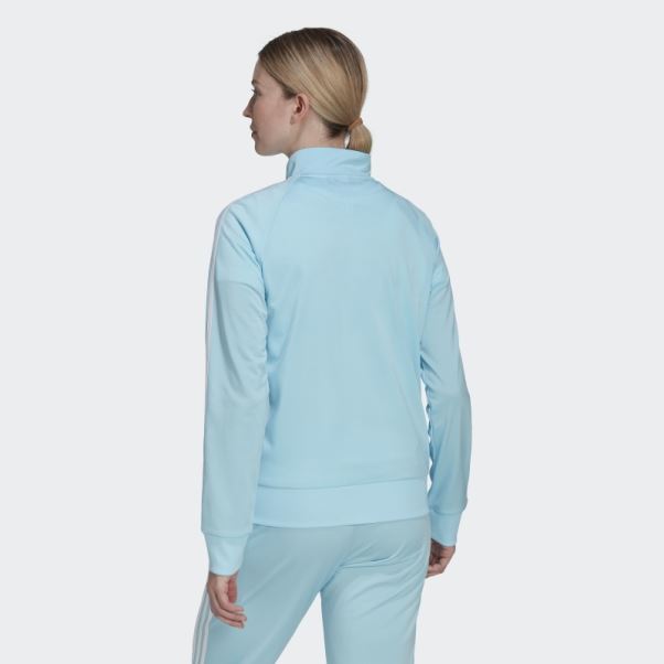 Veste De Survêtement Adidas Primegreen Essentials Warm-up Slim à 3 Bandes Bleu