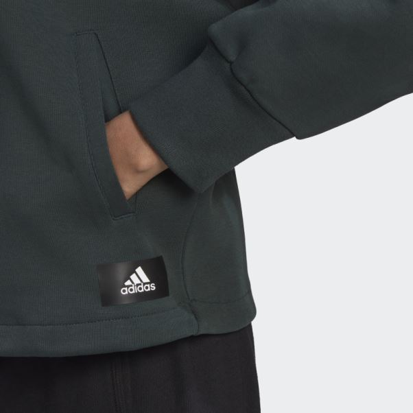 Future Icons Badge Of Sport Sweat-shirt Zippé Adidas Vert