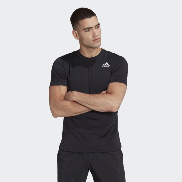 Tee Shirt Tennis New York Freelift Adidas Noir