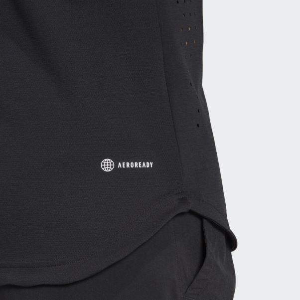 Tee Shirt Tennis New York Freelift Adidas Noir