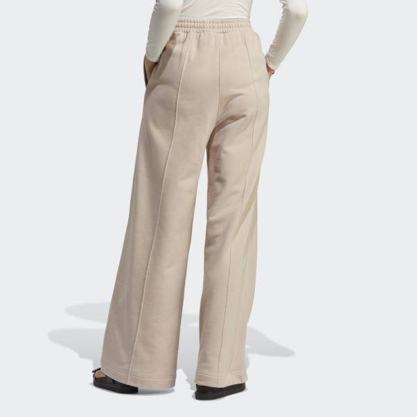 Adidas - Pantalon De Jogging Nervuré Premium Essentials Taupe