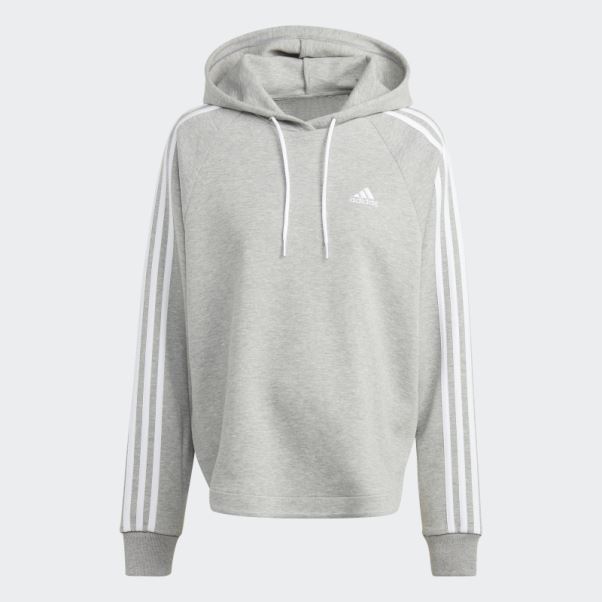 Sweat à Capuche De Maternité Sur La Tête Adidas Gris Moyen