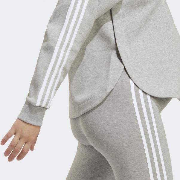 Sweat à Capuche De Maternité Sur La Tête Adidas Gris Moyen