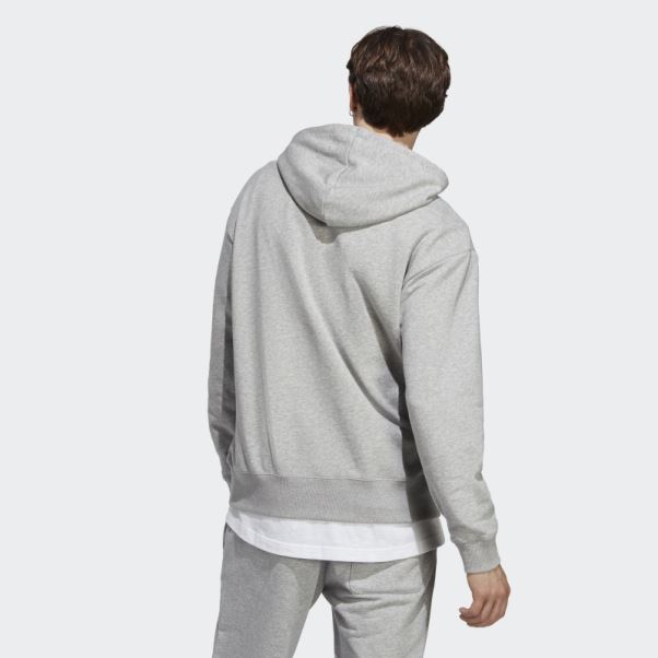 Sweat à Capuche Adidas All Szn French Terry Gris Moyen