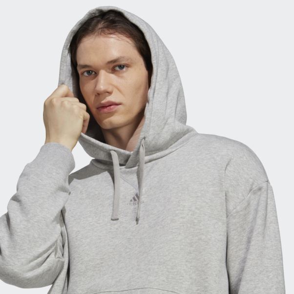 Sweat à Capuche Adidas All Szn French Terry Gris Moyen