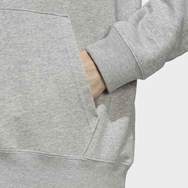 Sweat à Capuche Adidas All Szn French Terry Gris Moyen