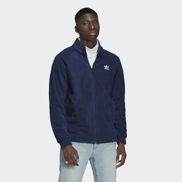 Veste Polaire Adicolor Classics Trefoil Teddy Adidas Night Indigo