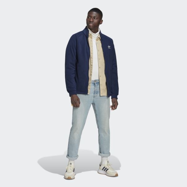 Veste Polaire Adicolor Classics Trefoil Teddy Adidas Night Indigo