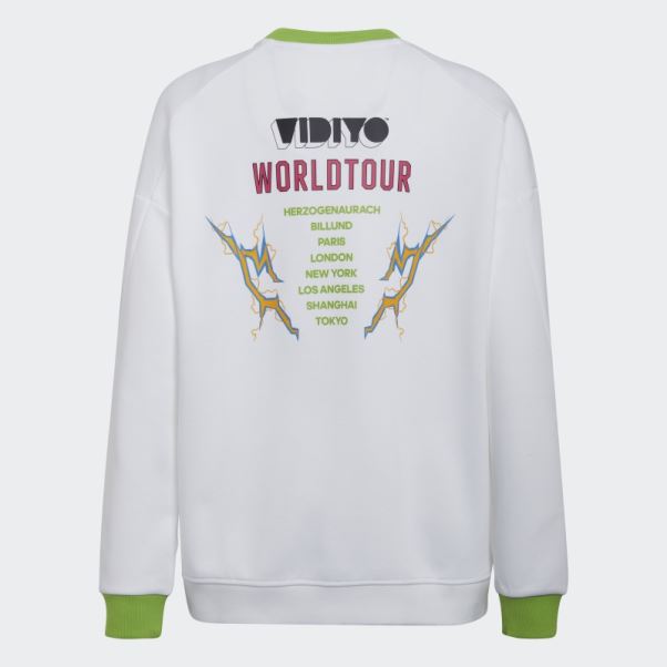 Sweat Adidas X Lego Vidiyo Crewneck Blanc Chaud