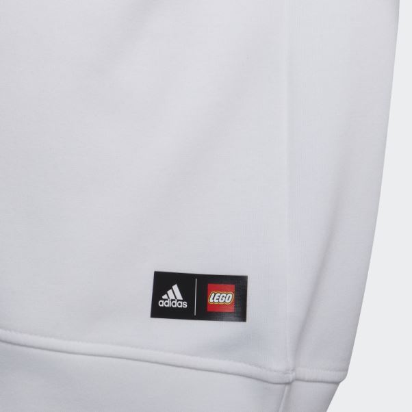 Sweat Adidas X Lego Vidiyo Crewneck Blanc Chaud