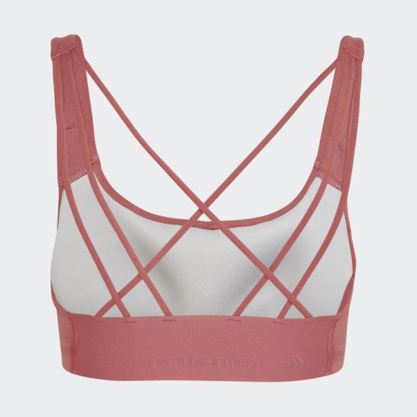 Soutien-gorge à Maintien Moyen Adidas Coreflow Rouge