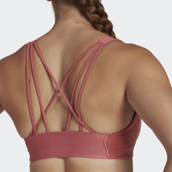 Soutien-gorge à Maintien Moyen Adidas Coreflow Rouge