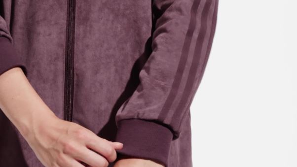 Veste De Survêtement En Suède Adicolor Classics Bordeaux Adidas