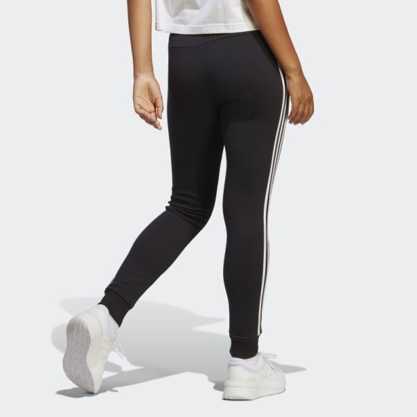Adidas Essentials 3-stripes French Terry Cuffed Jogger Noir