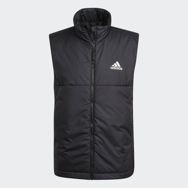 Gilet Isolé Noir à 3 Bandes Adidas