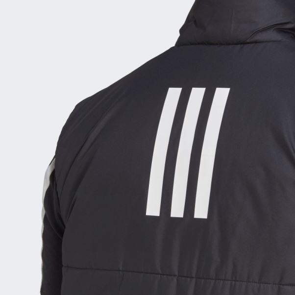 Gilet Isolé Noir à 3 Bandes Adidas