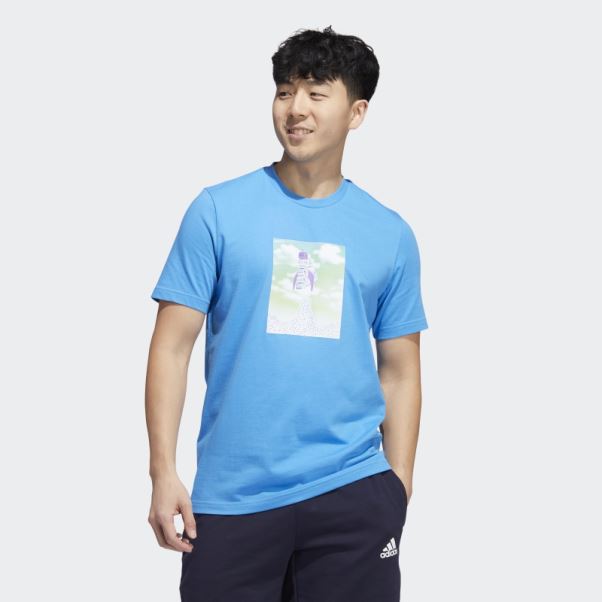 Tee Shirt Graphique Boost Rocket Adidas Bleu