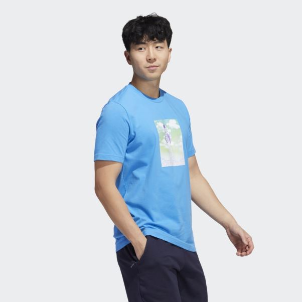 Tee Shirt Graphique Boost Rocket Adidas Bleu