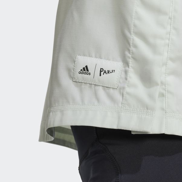 Parley Run For The Oceans Sweat à Capuche Adidas Vert Fashion