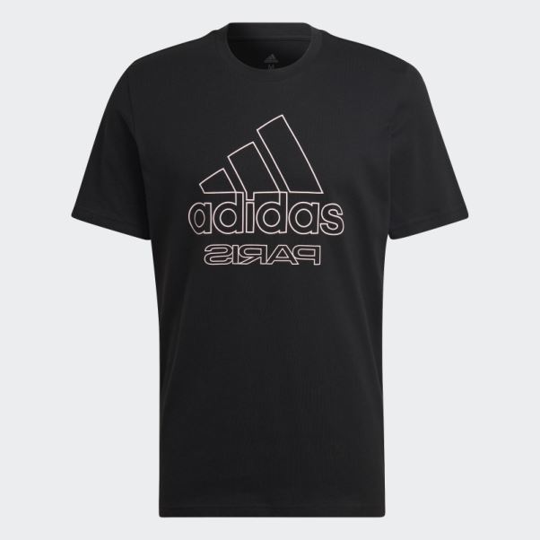 T-shirt Graphique Paris Noir Adidas