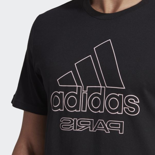 T-shirt Graphique Paris Noir Adidas