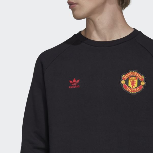 Sweat Manchester United Essentials Trèfle Noir Adidas