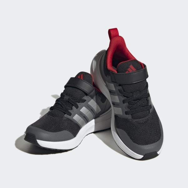 Adidas Fortarun 2.0 Cloudfoam Elastic Lace Top Strap Chaussures Argent