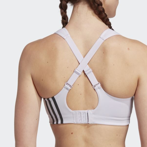 Soutien-gorge à Maintien élevé Adidas Tlrd Impact Training Silver Dawn Hot