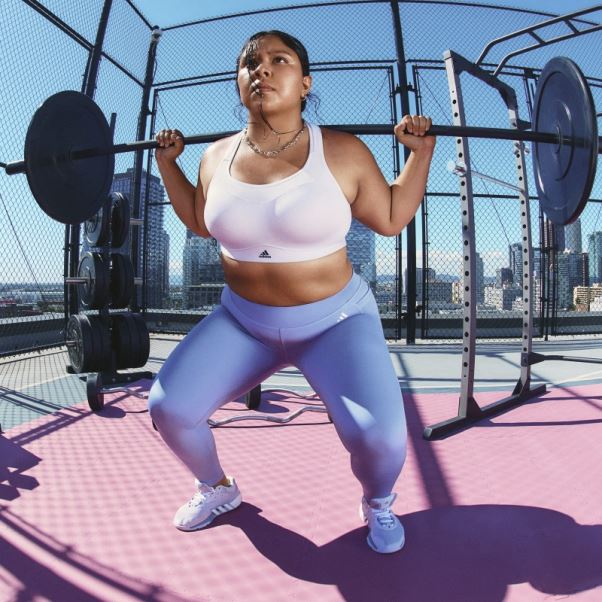Soutien-gorge à Maintien élevé Adidas Tlrd Impact Training Silver Dawn Hot