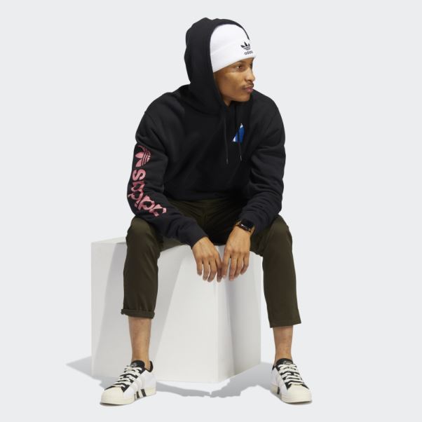 Adidas Sweat à Capuche Og Heart Box Noir