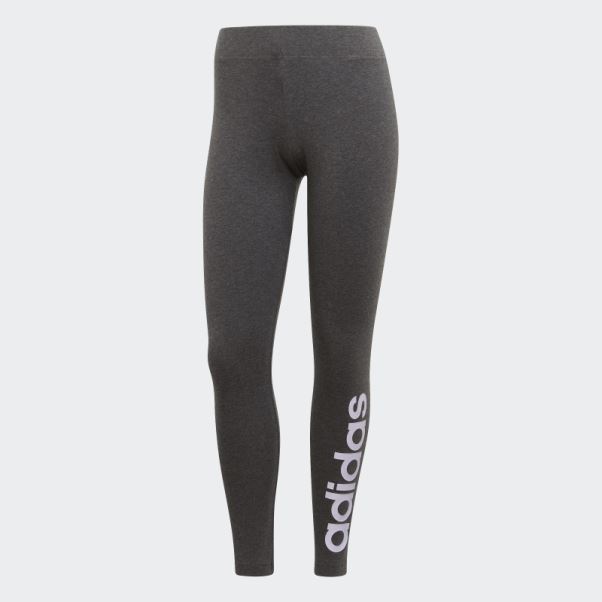 Adidas Leggings Linear Essentials Gris Foncé Chiné