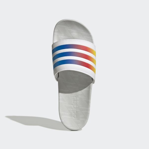 Adidas Adilette Comfort Slides Lueur Bleu