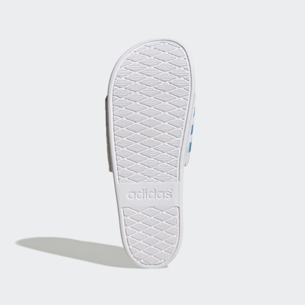 Adidas Adilette Comfort Slides Lueur Bleu