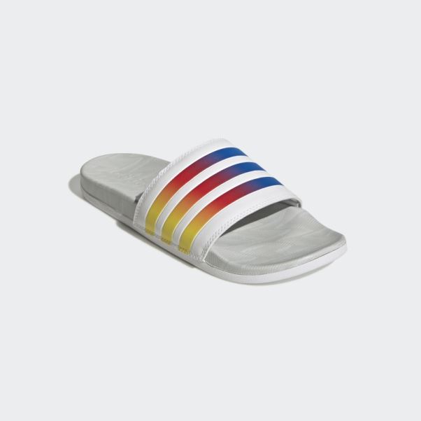 Adidas Adilette Comfort Slides Lueur Bleu