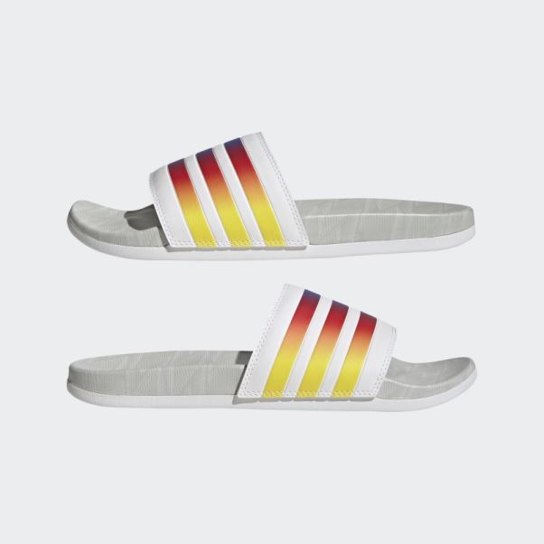 Adidas Adilette Comfort Slides Lueur Bleu