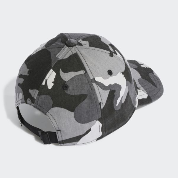 Casquette De Baseball Camouflage Adidas Noir