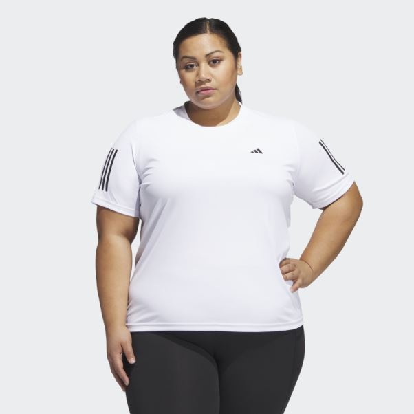 T-shirt Propre à La Course Blanc (taille Plus) Adidas