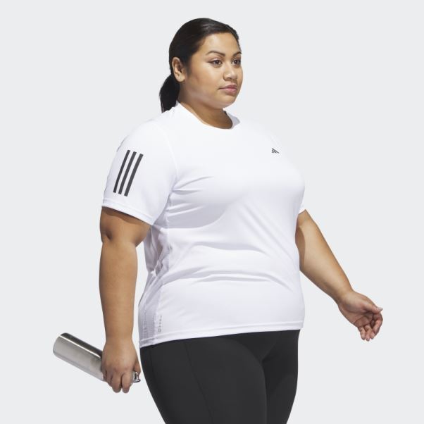 T-shirt Propre à La Course Blanc (taille Plus) Adidas