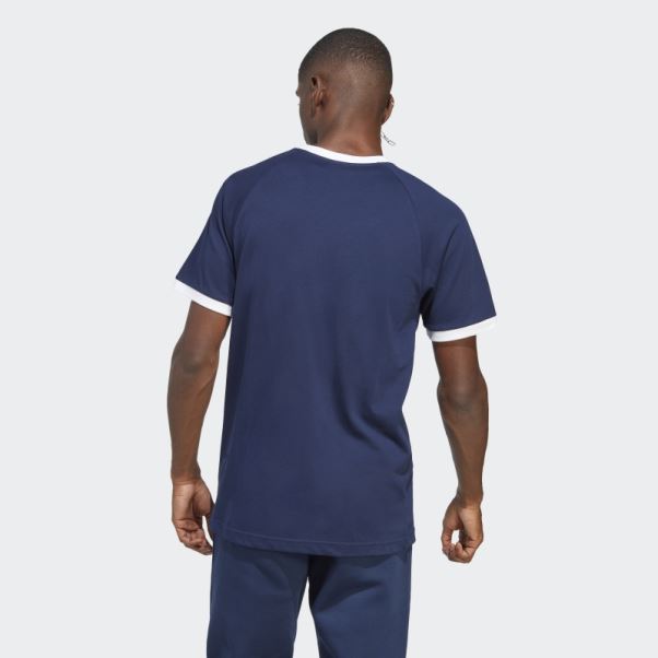T-shirt Adidas Night Indigo Adicolor Classics 3 Bandes