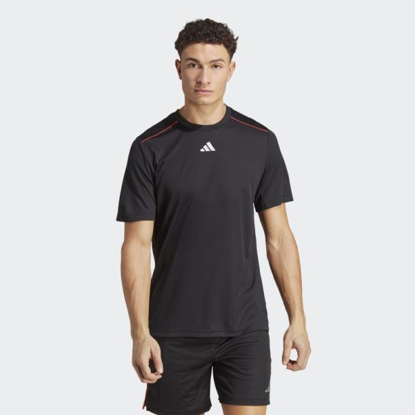 T-shirt Logo Adidas Base D'entraînement Noir