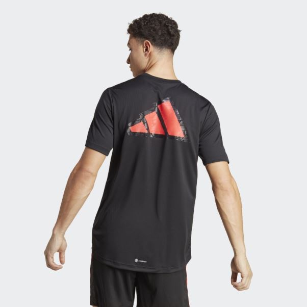 T-shirt Logo Adidas Base D'entraînement Noir