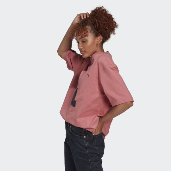 Adidas T-shirt Oversize Rouge