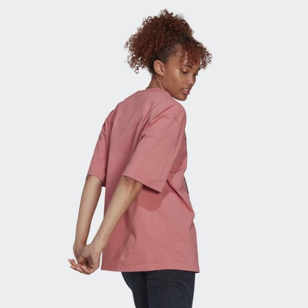 Adidas T-shirt Oversize Rouge
