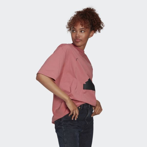 Adidas T-shirt Oversize Rouge