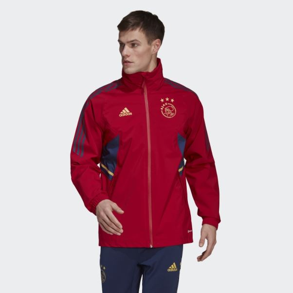 Veste Ajax Amsterdam Condivo 22 Storm Adidas Victoire Rouge