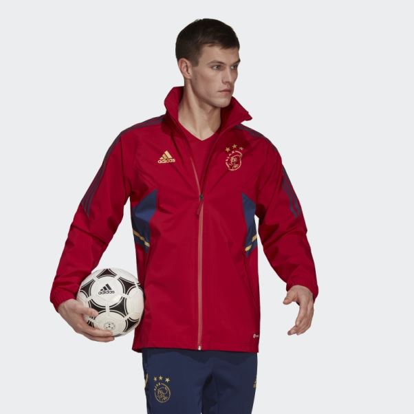Veste Ajax Amsterdam Condivo 22 Storm Adidas Victoire Rouge