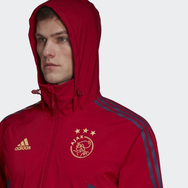 Veste Ajax Amsterdam Condivo 22 Storm Adidas Victoire Rouge